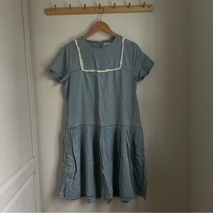 Urban Outfitters Blue Dress with White Trim